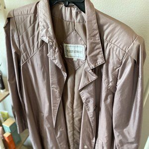 Fleetstreet Light Pink Buttoned Trench Coat